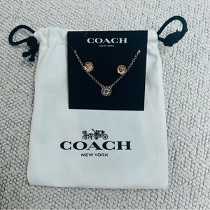 [SOLD] coach necklace & earring set